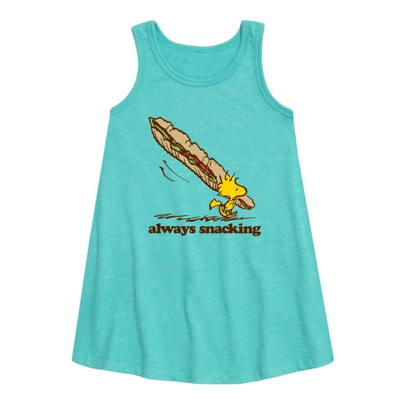 Peanuts - Always Snacking - Toddler & Youth Girls A-line Dress