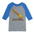 thumbnail image 1 of Peanuts - Always Snacking - Toddler & Youth Raglan Graphic T-Shirt, 1 of 4