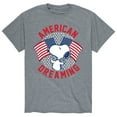 thumbnail image 1 of Peanuts - American Dreaming - Men's Short Sleeve Graphic T-Shirt, 1 of 6