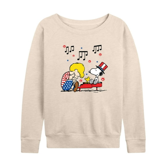 Peanuts - American - Women's French Terry Long Sleeve Shirt