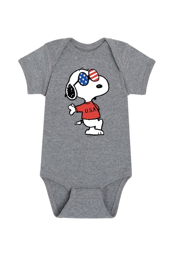 - Americana Snoopy Baby Graphic One Piece