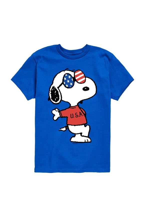 - Americana Snoopy - Toddler And Youth Short Sleeve Graphic T-Shirt