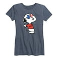 thumbnail image 1 of Peanuts - Americana Snoopy - Women's Short Sleeve Graphic T-Shirt, 1 of 6