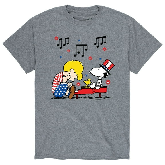 Peanuts - Americana Song - Men's Graphic Short Sleeve T-Shirt