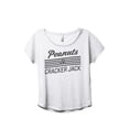 thumbnail image 1 of Peanuts And Cracker Jack Women's Fashion Slouchy Dolman T-Shirt Tee Heather White X-Large, 1 of 4