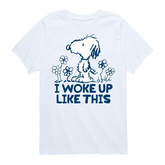 Peanuts - Andy I Woke Up Like This - Toddler And Youth Short Sleeve Tee