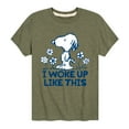 thumbnail image 1 of Peanuts - Andy I Woke Up Like This - Toddler And Youth Short Sleeve Tee, 1 of 5