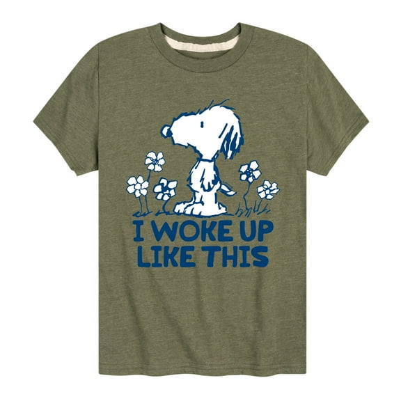 Peanuts - Andy I Woke Up Like This - Toddler And Youth Short Sleeve Tee