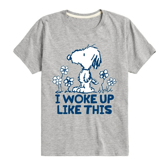 Peanuts - Andy I Woke Up Like This - Toddler And Youth Short Sleeve Tee