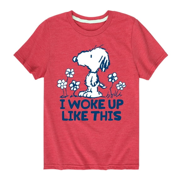 Peanuts - Andy I Woke Up Like This - Toddler And Youth Short Sleeve Tee