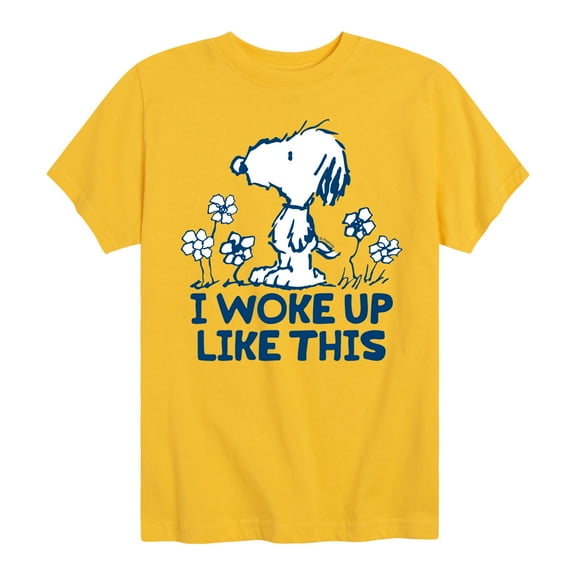 Peanuts - Andy I Woke Up Like This - Toddler And Youth Short Sleeve Tee