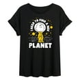 thumbnail image 1 of Peanuts - Another Planet - Women's Oversized T-Shirt, 1 of 6