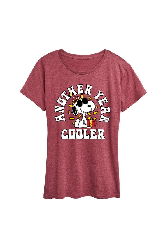- Another Year Cooler Snoopy - Women's Short Sleeve Graphic T-Shirt