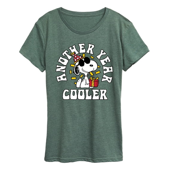 Peanuts - Another Year Cooler Snoopy - Women's Short Sleeve Graphic T-Shirt