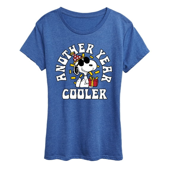 Peanuts - Another Year Cooler Snoopy - Women's Short Sleeve Graphic T-Shirt