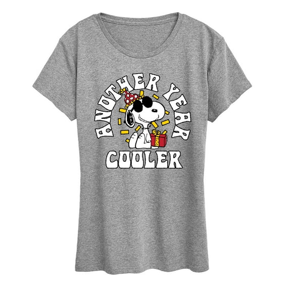 Peanuts - Another Year Cooler Snoopy - Women's Short Sleeve Graphic T-Shirt