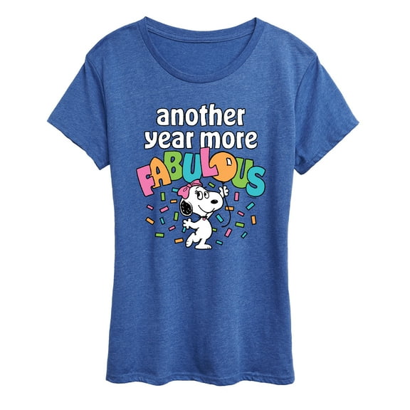 Peanuts - Another Year More Fabulous Belle - Women's Short Sleeve Graphic T-Shirt