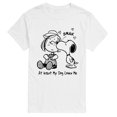 thumbnail image 1 of Peanuts - At Least My Dog Loves Me Short Sleeve Graphic T-Shirt, 1 of 6
