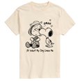 thumbnail image 1 of Peanuts - At Least My Dog Loves Me Short Sleeve Graphic T-Shirt, 1 of 6