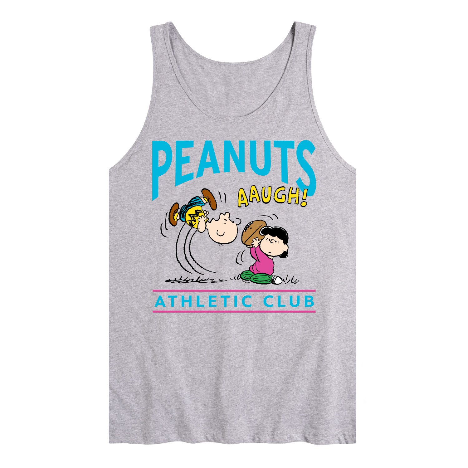 Peanuts Athletic Club Charlie And Lucy Football Men's Jersey Tank