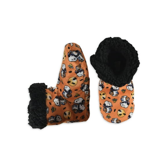 Peanuts Baby Unisex Halloween Slippers, 2-5 Toddler