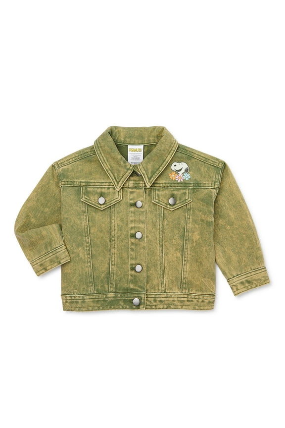 Baby and Toddler Girls' Graphic Denim Jacket, Sizes 12M-5T