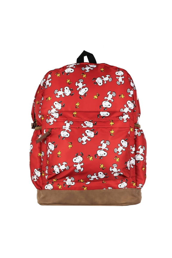 Peanuts Backpack Snoopy & Woodstock Dancing Friends All-Over Design 16" Book Bag