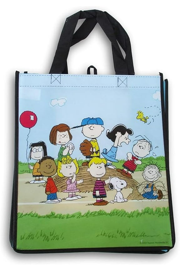 Peanuts Baseball Reusable Tote Shopping Bag
