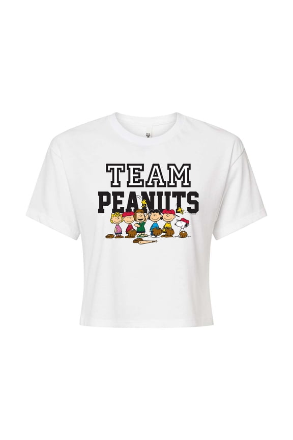 - Baseball Team - Juniors Cropped Graphic T-Shirt