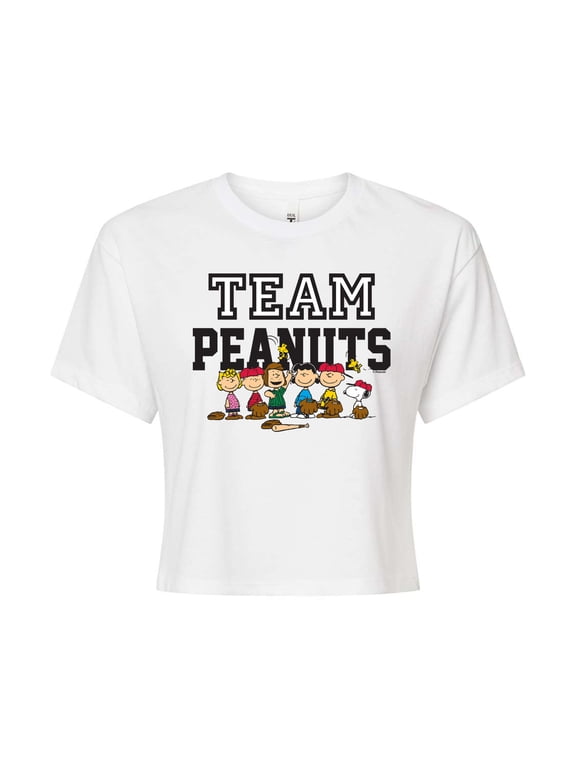 - Baseball Team Women's Cropped Graphic T-Shirt