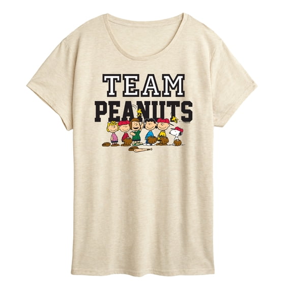 Peanuts - Baseball Team - Women's Short Sleeve Graphic T-Shirt