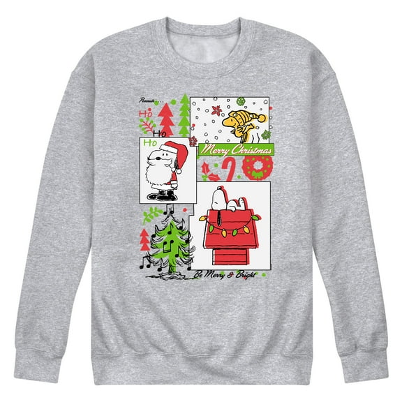 Peanuts - Be Bright - Men's Crew Neck Fleece Pullover