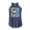 thumbnail image 1 of Peanuts - Be Cool, Take It Easy - Snoopy - Juniors High Neck Tank Top, 1 of 6