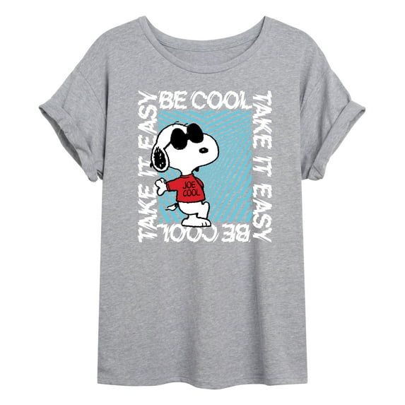 Peanuts - Be Cool, Take It Easy - Snoopy - Women's Oversized T-Shirt