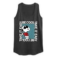 thumbnail image 1 of Peanuts - Be Cool, Take It Easy - Snoopy - Women's Racerback Tank Top, 1 of 6