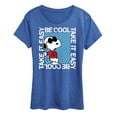 thumbnail image 1 of Peanuts - Be Cool, Take It Easy - Snoopy - Women's Short Sleeve Graphic T-Shirt, 1 of 6