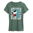thumbnail image 1 of Peanuts - Be Cool, Take It Easy - Snoopy - Women's Short Sleeve Graphic T-Shirt, 1 of 7