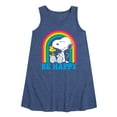 thumbnail image 1 of Peanuts - Be Happy Rainbow - Toddler & Youth Girls A-line Dress, 1 of 6