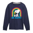 thumbnail image 1 of Peanuts - Be Happy Rainbow - Toddler & Youth Long Sleeve Graphic T-Shirt, 1 of 6