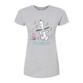 thumbnail image 1 of Peanuts - Be Happy Snoopy And Woodstock - Juniors Fitted Tee, 1 of 5