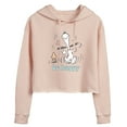 thumbnail image 1 of Peanuts - Be Happy Snoopy And Woodstock - Ladies Cropped Hoodie, 1 of 5