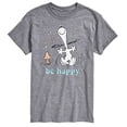 thumbnail image 1 of Peanuts - Be Happy Snoopy and Woodstock - Men's Short Sleeve Graphic T-Shirt, 1 of 5