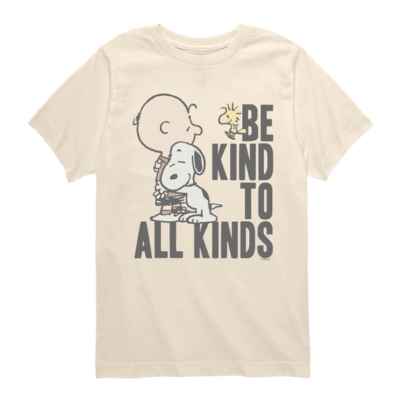 Peanuts - Be Kind to All Kinds - Youth Boys Short Sleeve Graphic T-Shirt