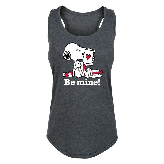 Peanuts - Be Mine Snoopy - Women's Racerback Tank