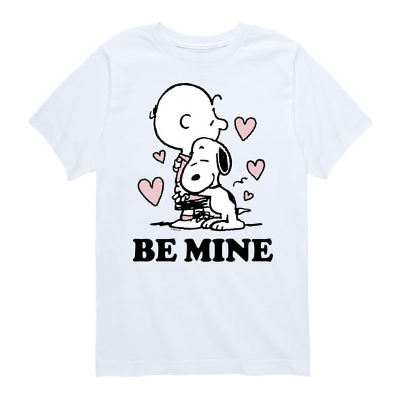Peanuts - Be Mine  - Toddler And Youth Short Sleeve Graphic T-Shirt