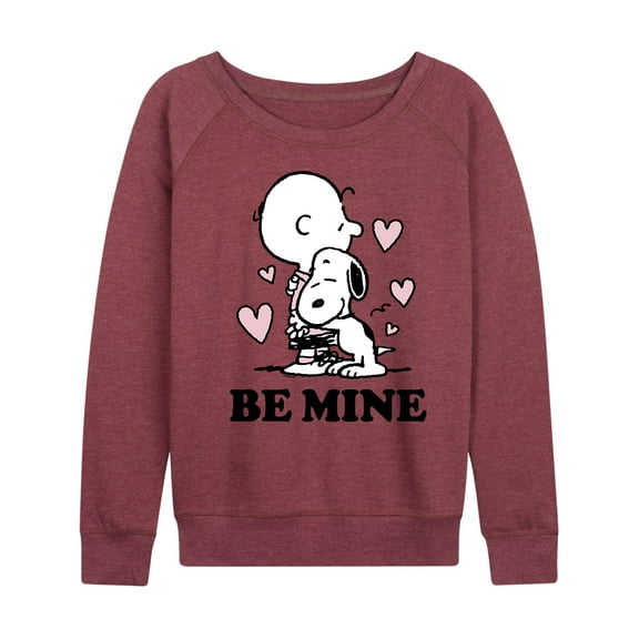 Peanuts - Be Mine - Women's Lightweight French Terry Long Sleeve Shirt