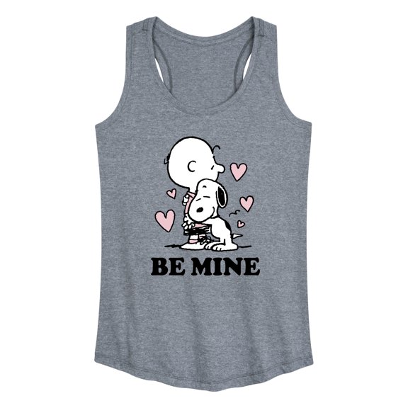 Peanuts - Be Mine - Women's Racerback Graphic Tank
