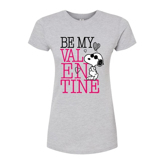 Peanuts - Be My Valentine - Juniors Fitted Graphic T-Shirt