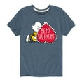 thumbnail image 1 of Peanuts - Be My Valentine  - Toddler And Youth Short Sleeve Graphic T-Shirt, 1 of 6