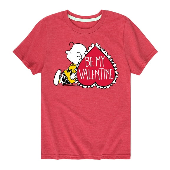 Peanuts - Be My Valentine - Toddler And Youth Short Sleeve Graphic T-Shirt